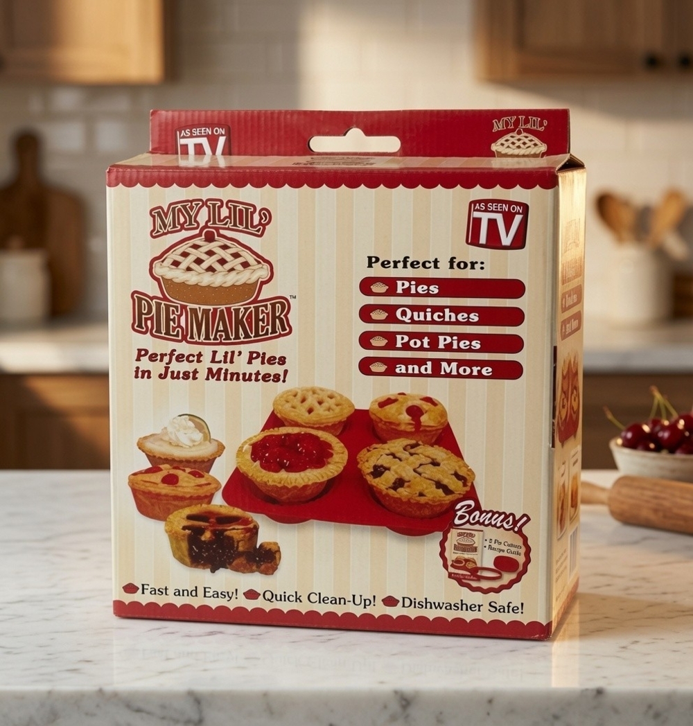 My Lil Pie Maker As Seen On TV Mini Pie Mold Silicone Set NIB Kitchen Tool